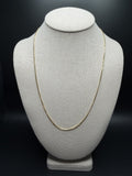 22" 1.1mm 14K yellow gold box chain, 6.02g – Ott Family Jewelry (1)