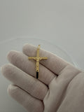 2" 14K yellow gold latin cross crucifix pendant, 2.4g – Ott Family Jewelry (1)