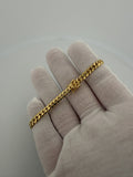 7.5" 5mm 14K yellow gold Cuban bracelet, 15.8g – Ott Family Jewelry (1)