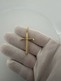 2" 14K yellow gold round cross pendant, 1.96g – Ott Family Jewelry (1)
