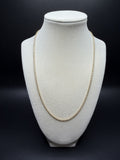 20" 2mm 10K yellow gold rope chain, 2.91g – Ott Family Jewelry (1)