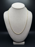 22" 2.5mm 10K yellow gold rope chain, 3.5g – Ott Family Jewelry (1)