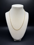 18" 2mm 10K yellow gold rope chain, 2.7g – Ott Family Jewelry (1)