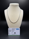 17" 14k white gold 3mm lab diamond tennis chain, 14.57ctw E-F VS, 14.42g – Ott Family Jewelry (1)