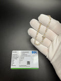 7" 14k yellow gold marquise lab diamond tennis bracelet, 5.96ctw E-F VS, 5.96g – Ott Family Jewelry (1)