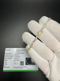 7" 14k yellow gold fancy shape lab diamond tennis bracelet, 4.59ctw E-F VVS-VS, 5.52g – Ott Family Jewelry (2)