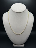 20" 2.5mm 10K yellow gold rope chain, 3.2g – Ott Family Jewelry (2)