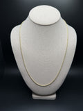 24" 2mm 10K yellow gold rope chain, 3.35g – Ott Family Jewelry (2)
