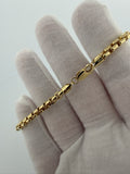 8.25" 4.5mm 14K yellow gold rounded box bracelet, 8.5g – Ott Family Jewelry (3)