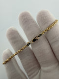 8" 3mm 10K yellow gold rope bracelet, 2.34g – Ott Family Jewelry (3)