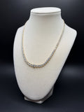 17" 14k yellow gold graduated riviera lab diamond tennis chain, 15.14ctw E-F VS, 16.68g – Ott Family Jewelry (3)