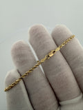 7" 2.5mm 10K yellow gold rope bracelet, 1.4g – Ott Family Jewelry (4)