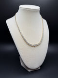 17" 14k yellow gold graduated riviera lab diamond tennis chain, 15.14ctw E-F VS, 16.68g – Ott Family Jewelry (4)