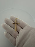 2" 14K yellow gold round cross pendant, 1.96g – Ott Family Jewelry (5)