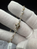 7" 14k yellow gold marquise lab diamond tennis bracelet, 5.96ctw E-F VS, 5.96g – Ott Family Jewelry (5)