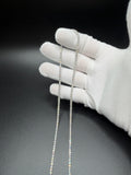 22" 14k white gold 2.5mm lab diamond tennis chain, 13ctw VS/VVS, 19.3g – Ott Family Jewelry (5)