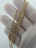 22" 2mm 10K yellow gold rope chain, 2.9g – Ott Family Jewelry (5)
