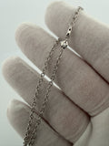 16" 2.5mm 14K white gold cable chain, 5.1g – Ott Family Jewelry (6)