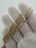 24" 2mm 10K yellow gold rope chain, 3.35g – Ott Family Jewelry (6)