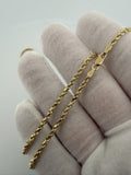 22" 2.5mm 10K yellow gold rope chain, 3.5g – Ott Family Jewelry (6)