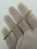 8" 3mm 10K yellow gold rope bracelet, 2.34g – Ott Family Jewelry (6)