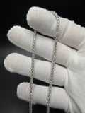 22" 14k white gold 2.5mm lab diamond tennis chain, 13ctw VS/VVS, 19.3g – Ott Family Jewelry (6)
