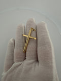 2" 14K yellow gold round cross pendant, 1.96g – Ott Family Jewelry (6)
