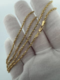 18" 2mm 10K yellow gold rope chain, 2.7g – Ott Family Jewelry (6)