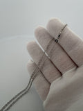 16" 2.5mm 14K white gold cable chain, 5.1g – Ott Family Jewelry (7)