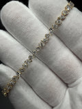 7" 14k yellow gold fancy shape lab diamond tennis bracelet, 4.59ctw E-F VVS-VS, 5.52g – Ott Family Jewelry (7)