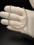 17" 14k yellow gold graduated riviera lab diamond tennis chain, 15.14ctw E-F VS, 16.68g – Ott Family Jewelry (7)