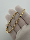 8.25" 4.5mm 14K yellow gold rounded box bracelet, 8.5g – Ott Family Jewelry (7)