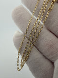 18" 2mm 14K yellow gold paperclip chain, 3.03g – Ott Family Jewelry (7)
