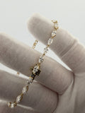 7" 14k yellow gold marquise lab diamond tennis bracelet, 5.96ctw E-F VS, 5.96g – Ott Family Jewelry (7)