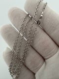 16" 2.5mm 14K white gold cable chain, 5.1g – Ott Family Jewelry (9)