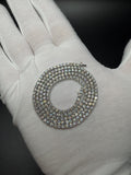 22" 14k white gold 2.5mm lab diamond tennis chain, 13ctw VS/VVS, 19.3g – Ott Family Jewelry (9)