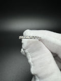 Size 7 Silver 1.07ctw E-F VVS Lab Diamond Eternity Ring 1.9g
