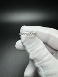 Size 8 Silver 1.15ctw E-F VVS Lab Diamond Eternity Ring 2.0g