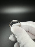 Size 12 14k White Gold Band Brushed Finish 5mm 6.4g