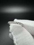 Size 8 Silver 1.15ctw E-F VVS Lab Diamond Eternity Ring 2.0g