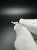 Size 8 Silver 1.15ctw E-F VVS Lab Diamond Eternity Ring 2.0g