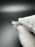 Size 12 14k White Gold Band Brushed Finish 5mm 6.4g