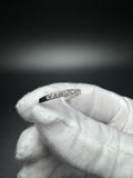 Size 8 Silver .6ctw E-F VVS Lab Diamond Half Eternity Band 2.0g