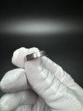 Size 12 14k White Gold Band Brushed Finish 5mm 6.4g