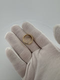 Size 6.5 14k Yellow Gold Band 6mm 5.12g