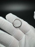 Size 8 Silver 1.15ctw E-F VVS Lab Diamond Eternity Ring 2.0g