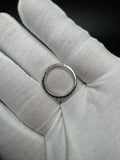 Size 7 Silver 1.07ctw E-F VVS Lab Diamond Eternity Ring 1.9g