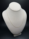 20" 14k Yellow Gold Herme$ Link 1mm 1.91g