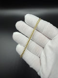 7.5" 14k Yellow Gold Franco 3mm 9.7g