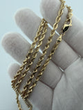 Remaining Balance — 26" 4mm 10K Yellow Gold Solid Rope Chain (Alex Eatmon)